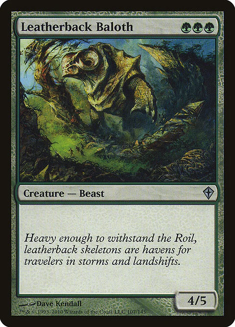 Carta Magic - FOIL Leatherback Baloth - Idioma: Espa–ol - Edicion: Worldwake