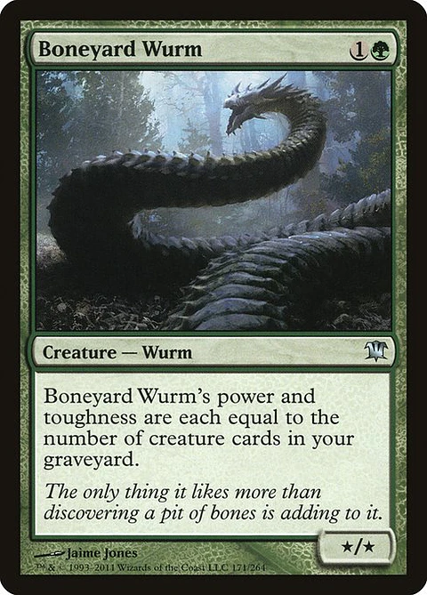 Carta Magic - FOIL Boneyard Wurm - Idioma: Espa–ol - Edicion: Innistrad