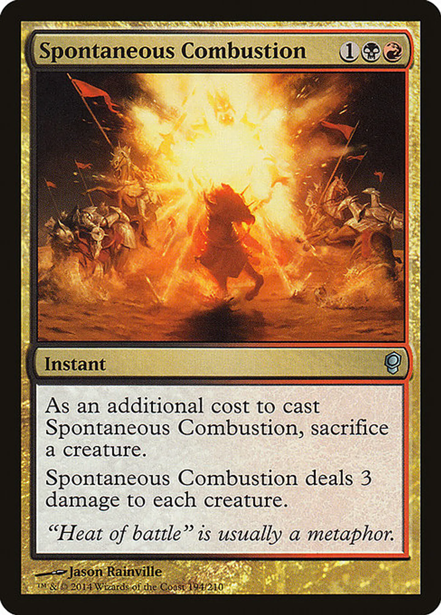 Carta Magic - FOIL Spontaneous Combustion - Idioma: Ingles - Edicion: Conspiracy 1