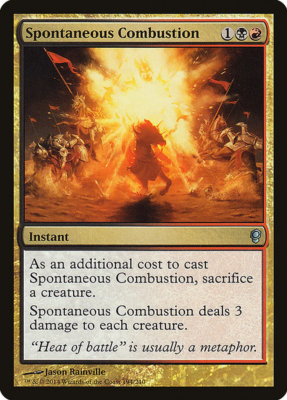 Carta Magic - FOIL Spontaneous Combustion - Idioma: Ingles - Edicion: Conspiracy 1