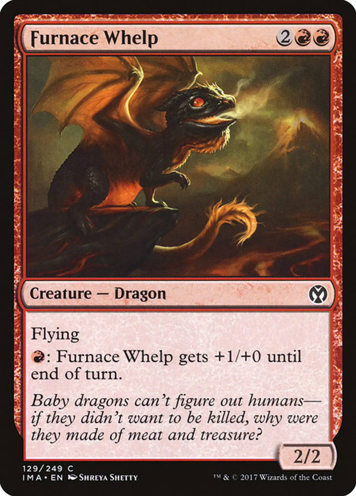 Carta Magic - FOIL Furnace Whelp - Idioma: Ingles - Edicion: Iconic Masters 1