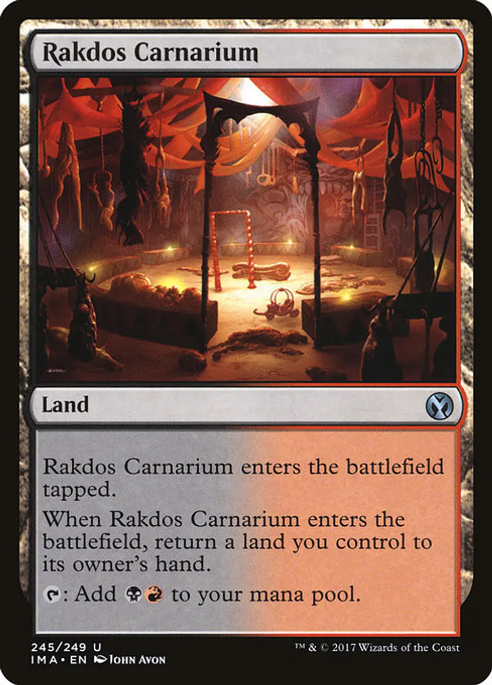 Carta Magic - FOIL Rakdos Carnarium - Idioma: Ingles - Edicion: Iconic Masters 1