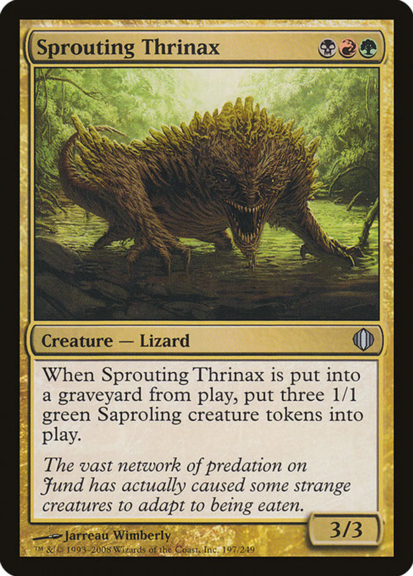 Carta Magic - FOIL Sprouting Thrinax - Idioma: Ingles - Edicion: Shards of Alara 1