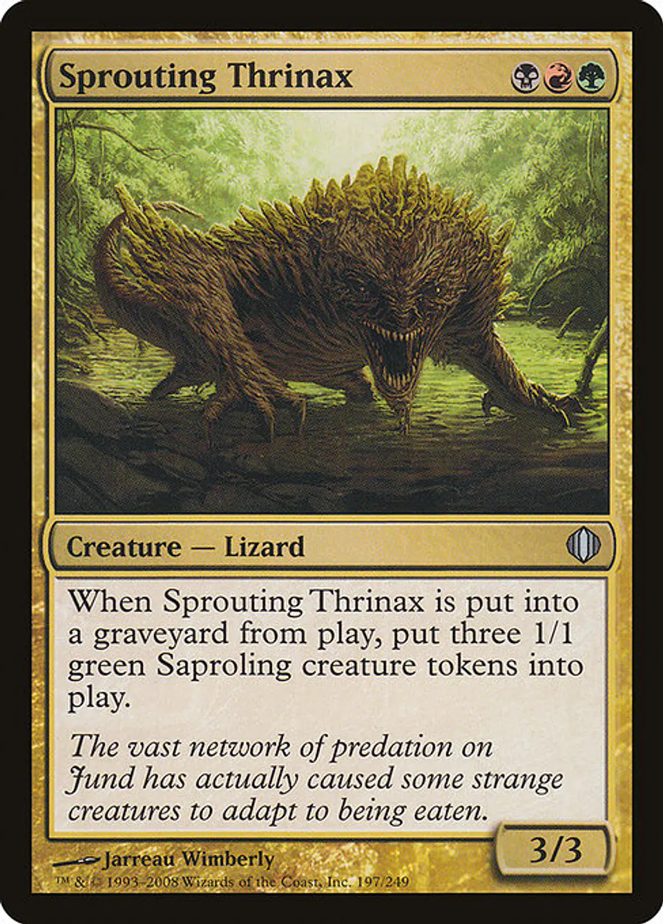 Carta Magic - FOIL Sprouting Thrinax - Idioma: Ingles - Edicion: Shards of Alara 1