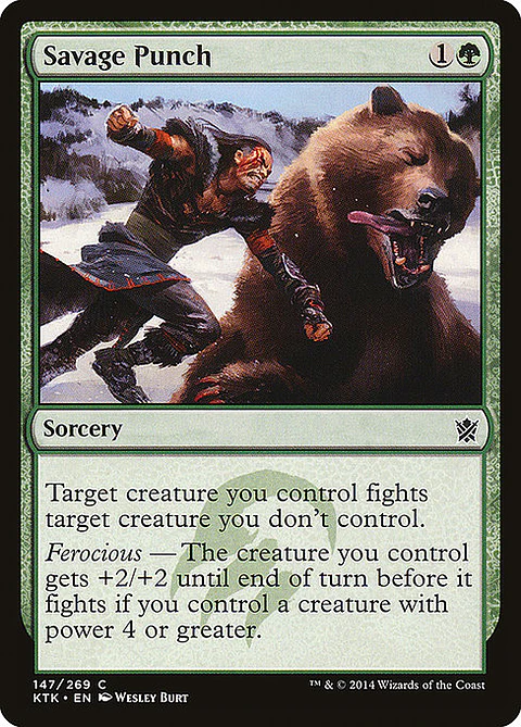 Carta Magic - FOIL Savage Punch - Idioma: Espa–ol - Edicion: Khans of Tarkir