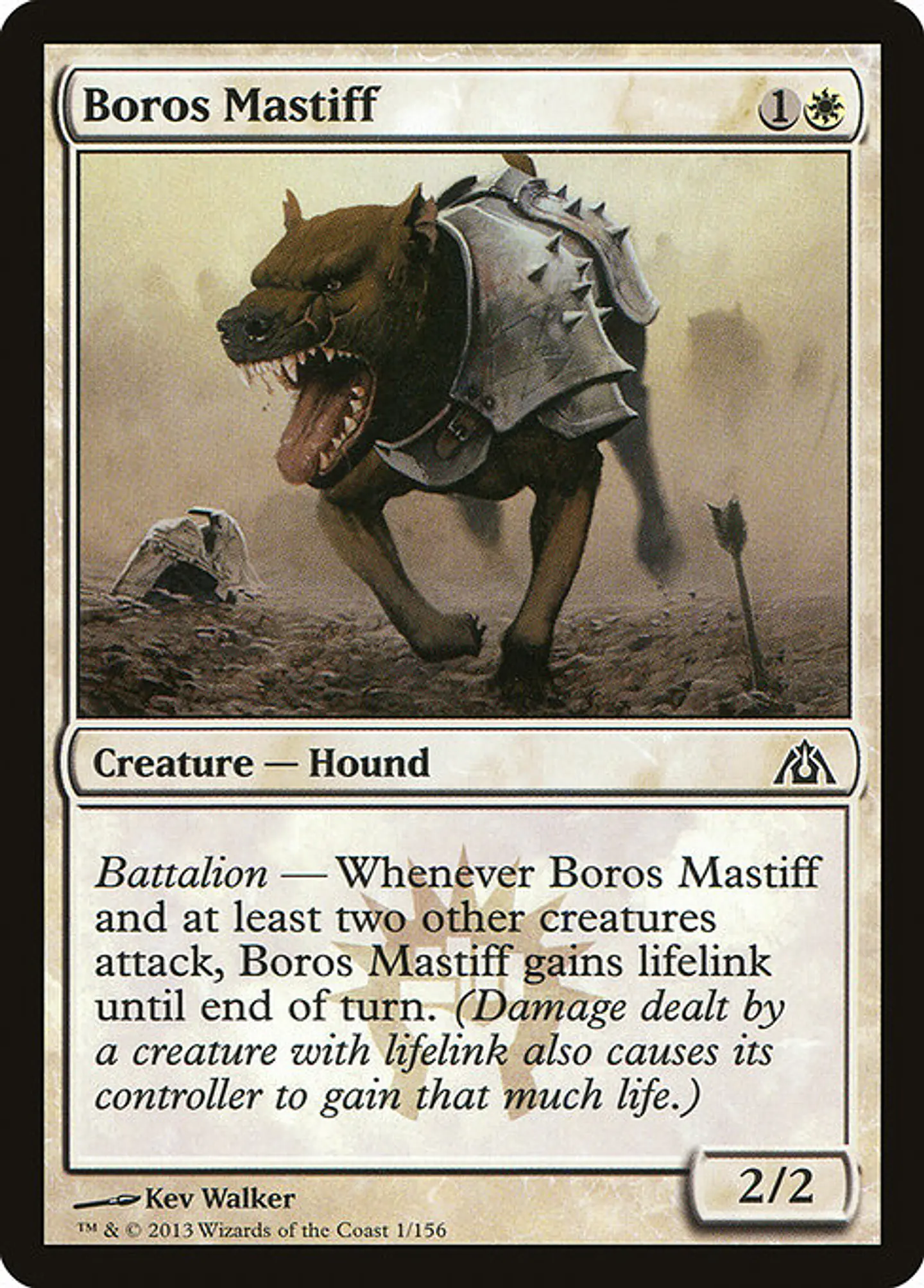 Carta Magic - FOIL Boros Mastiff - Idioma: Espa–ol - Edicion: Dragon's Maze 1