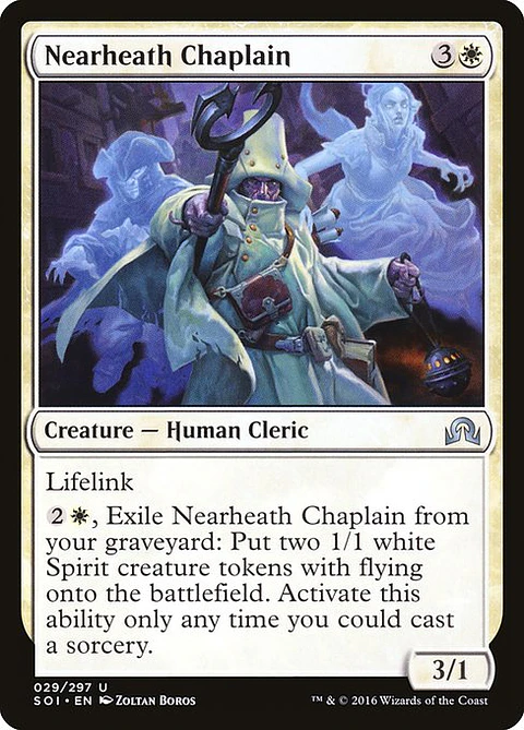 Carta Magic - FOIL Nearheath Chaplain - Idioma: Ingles - Edicion: Shadows over Innistrad