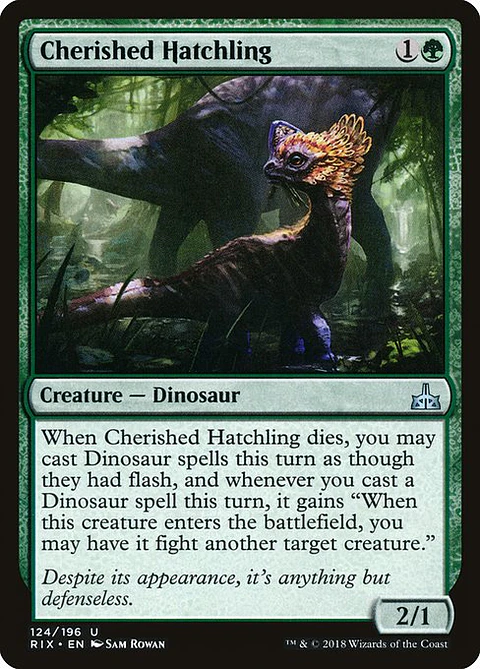 Carta Magic - FOIL Cherished Hatchling - Idioma: Espa–ol - Edicion: Rivals of Ixalan