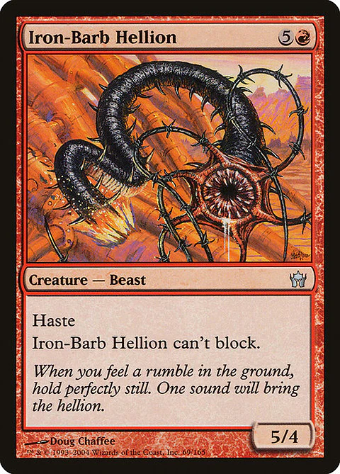 Carta Magic - FOIL Iron-Barb Hellion - Idioma: Ingles - Edicion: Fifth Dawn