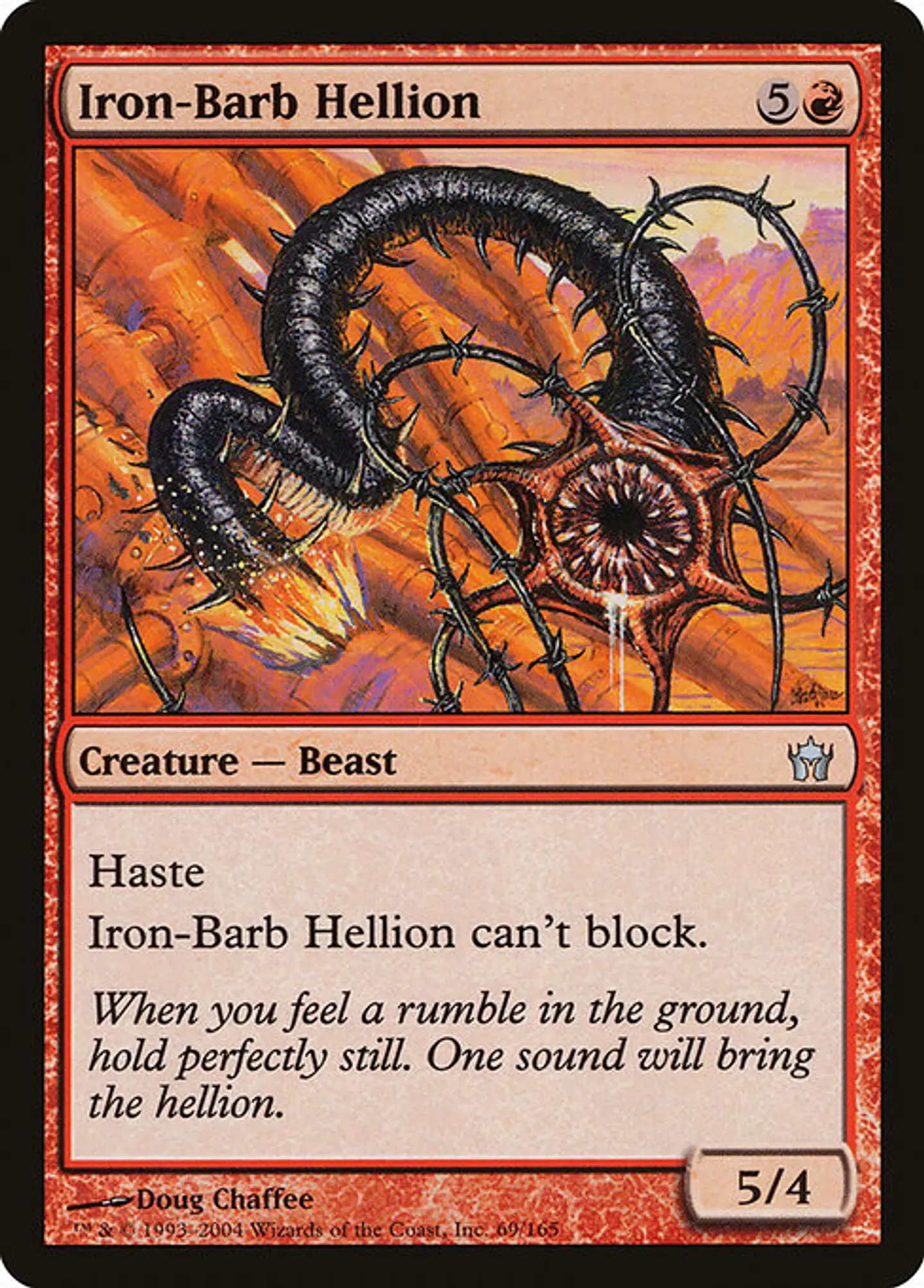 Carta Magic - FOIL Iron-Barb Hellion - Idioma: Ingles - Edicion: Fifth Dawn 1