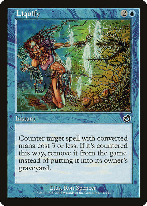 Carta Magic - FOIL Liquify - Idioma: Espa–ol - Edicion: Torment
