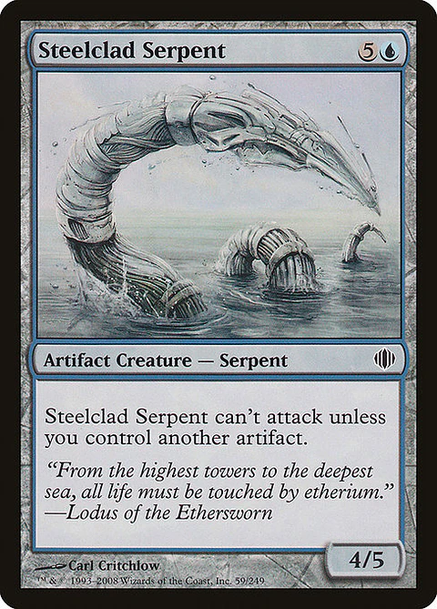 Carta Magic - FOIL Steelclad Serpent - Idioma: Ingles - Edicion: Shards of Alara