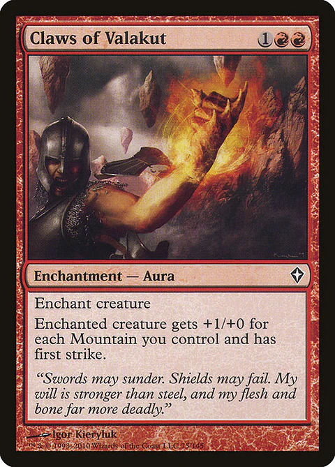 Carta Magic - FOIL Claws of Valakut - Idioma: Ingles - Edicion: Worldwake