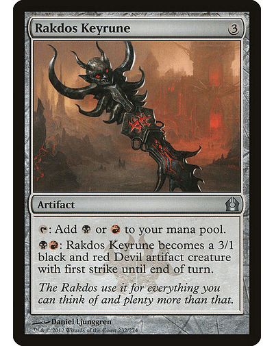 Carta Magic - FOIL Rakdos Keyrune - Idioma: Ingles - Edicion: Return to Ravnica