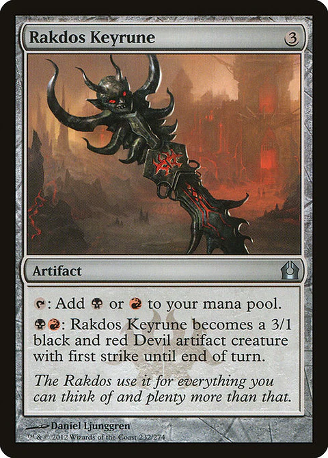 Carta Magic - FOIL Rakdos Keyrune - Idioma: Ingles - Edicion: Return to Ravnica