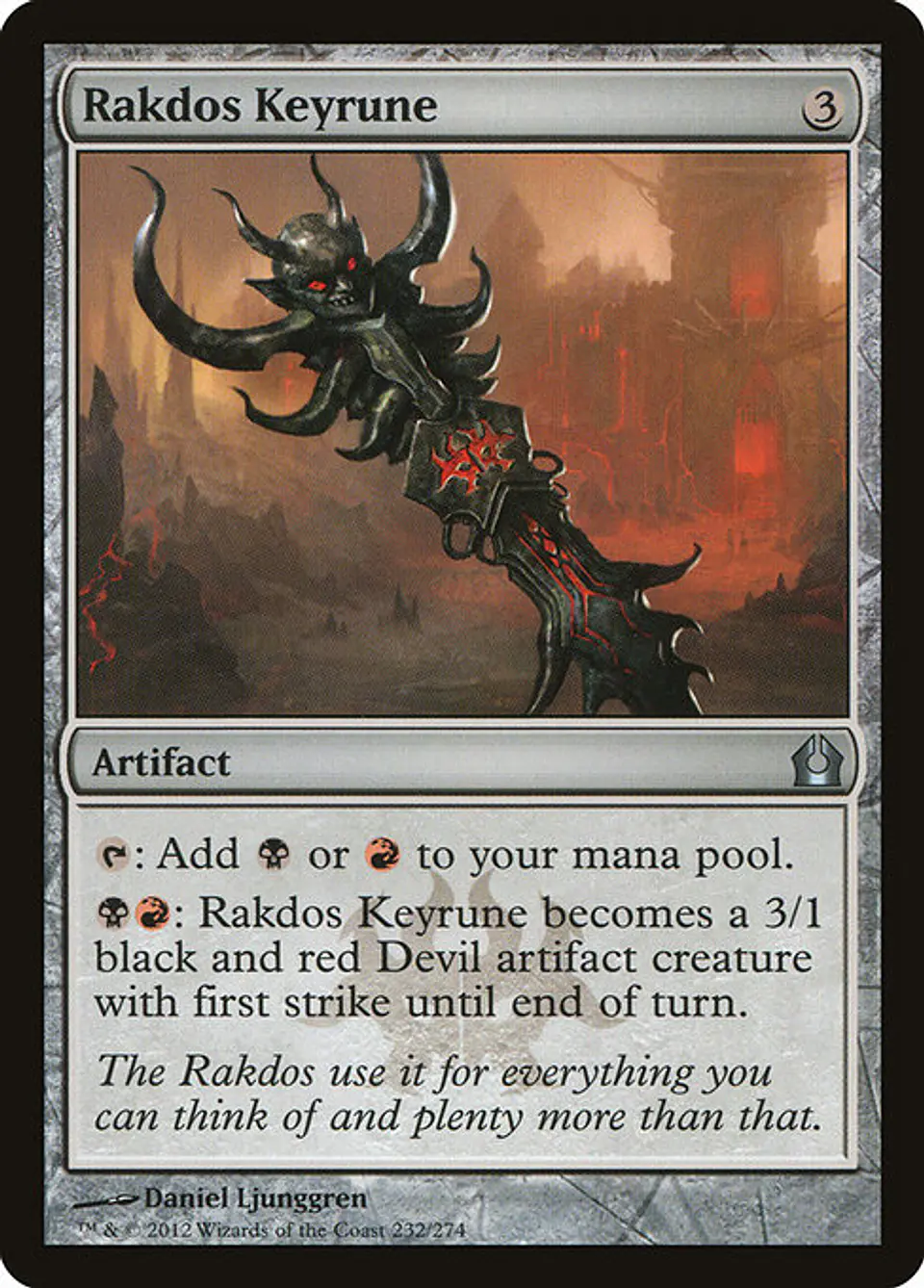 Carta Magic - FOIL Rakdos Keyrune - Idioma: Ingles - Edicion: Return to Ravnica 1