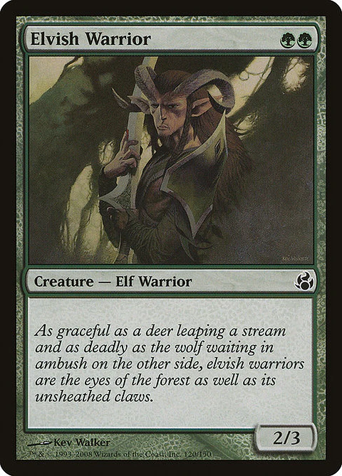 Carta Magic - FOIL Elvish Warrior - Idioma: Ingles - Edicion: Morningtide