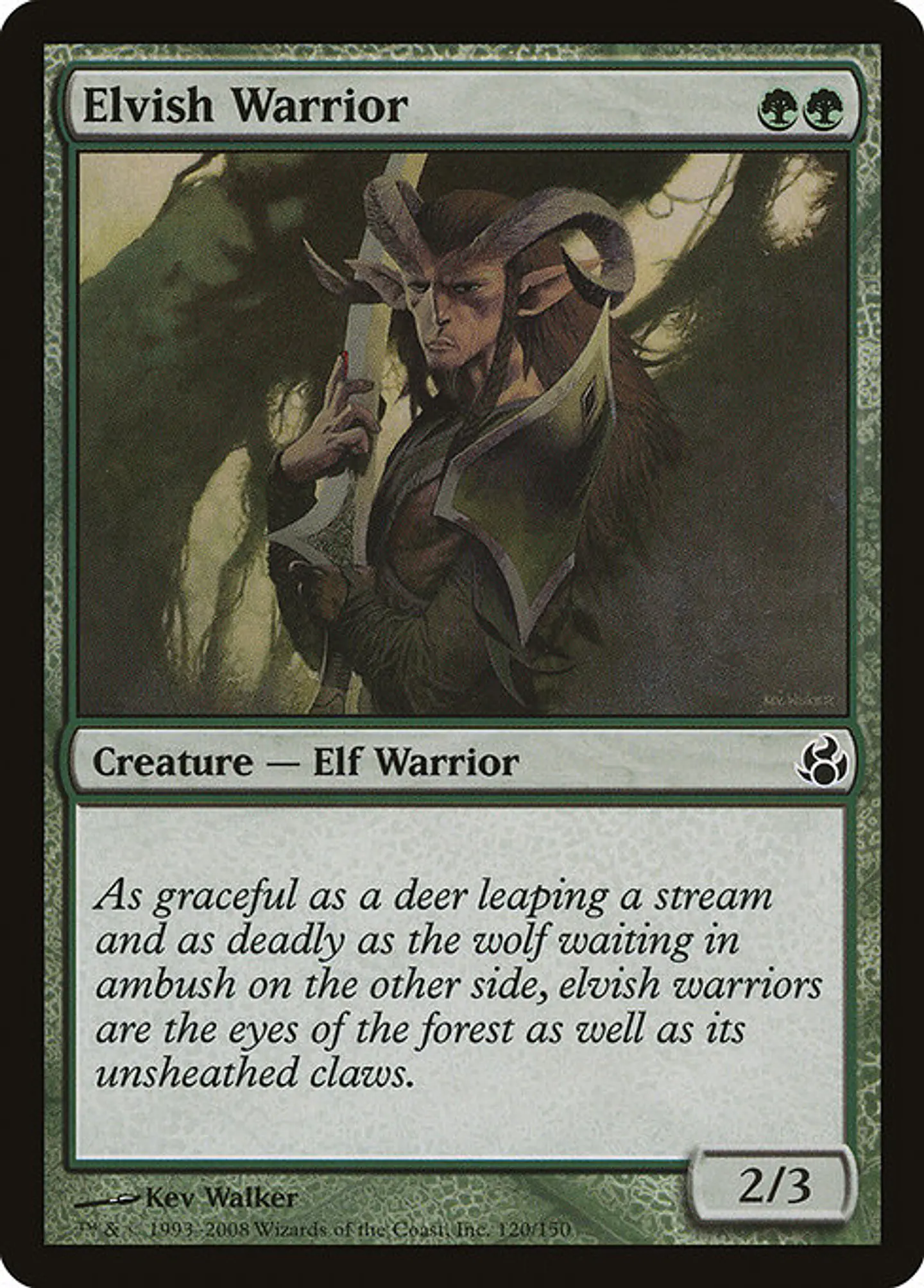 Carta Magic - FOIL Elvish Warrior - Idioma: Ingles - Edicion: Morningtide 1