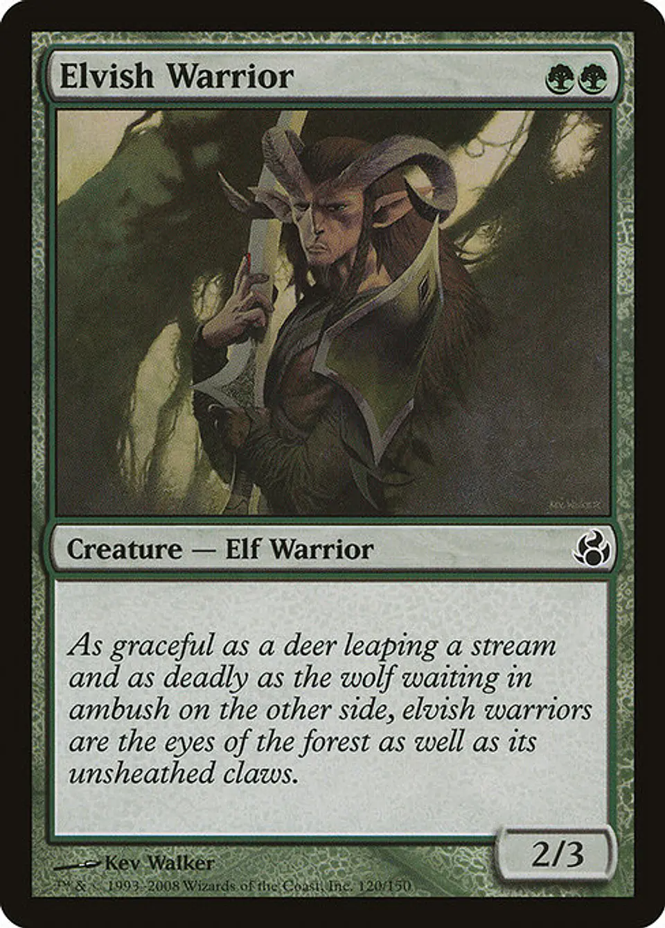 Carta Magic - FOIL Elvish Warrior - Idioma: Ingles - Edicion: Morningtide 1