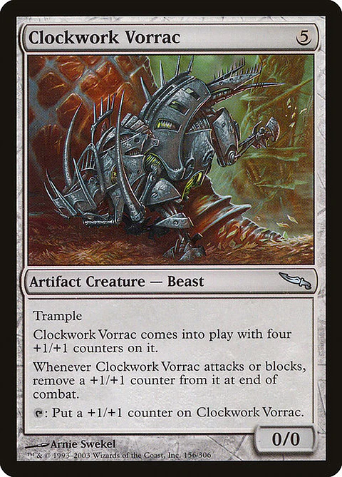 Carta Magic - FOIL Clockwork Vorrac - Idioma: Ingles - Edicion: Mirrodin