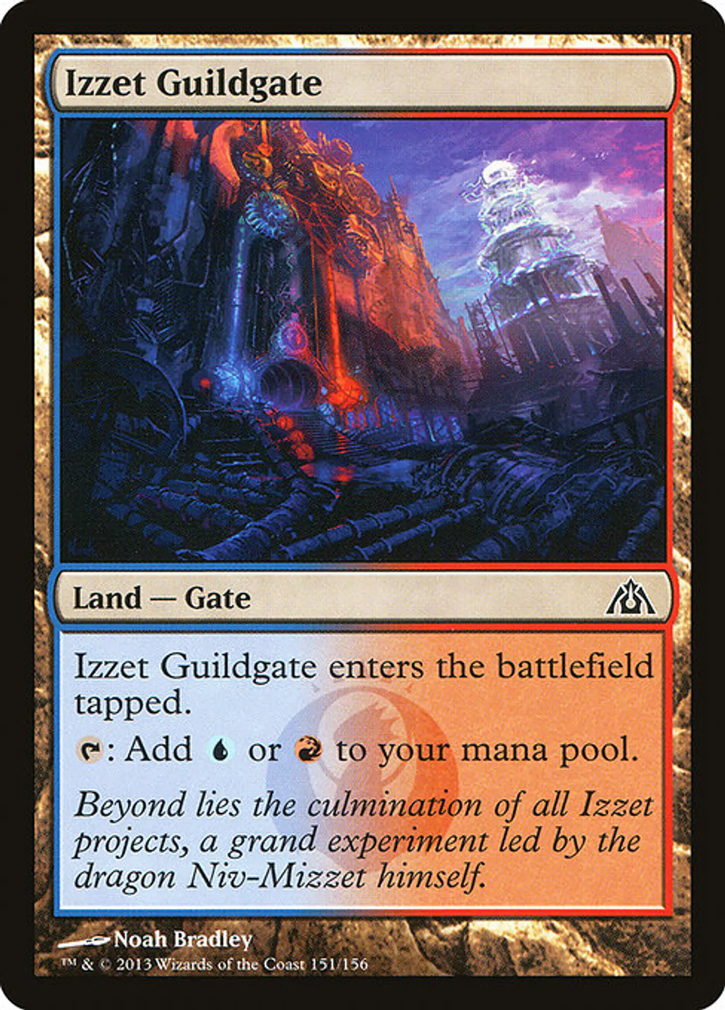 Carta Magic - FOIL Izzet Guildgate - Idioma: Espa–ol - Edicion: Dragon's Maze 1