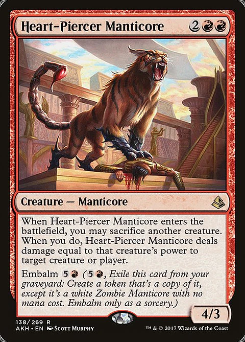 Carta Magic - FOIL Heart-Piercer Manticore - Idioma: Ingles - Edicion: Amonkhet