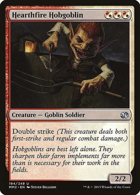 Carta Magic - FOIL Hearthfire Hobgoblin - Idioma: Ingles - Edicion: Modern Masters 2015
