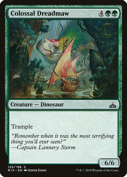 Carta Magic - FOIL Colossal Dreadmaw - Idioma: Espa–ol - Edicion: Rivals of Ixalan