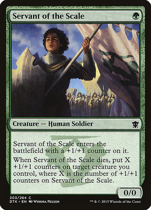 Carta Magic - FOIL Servant of the Scale - Idioma: Espa–ol - Edicion: Dragons of Tarkir