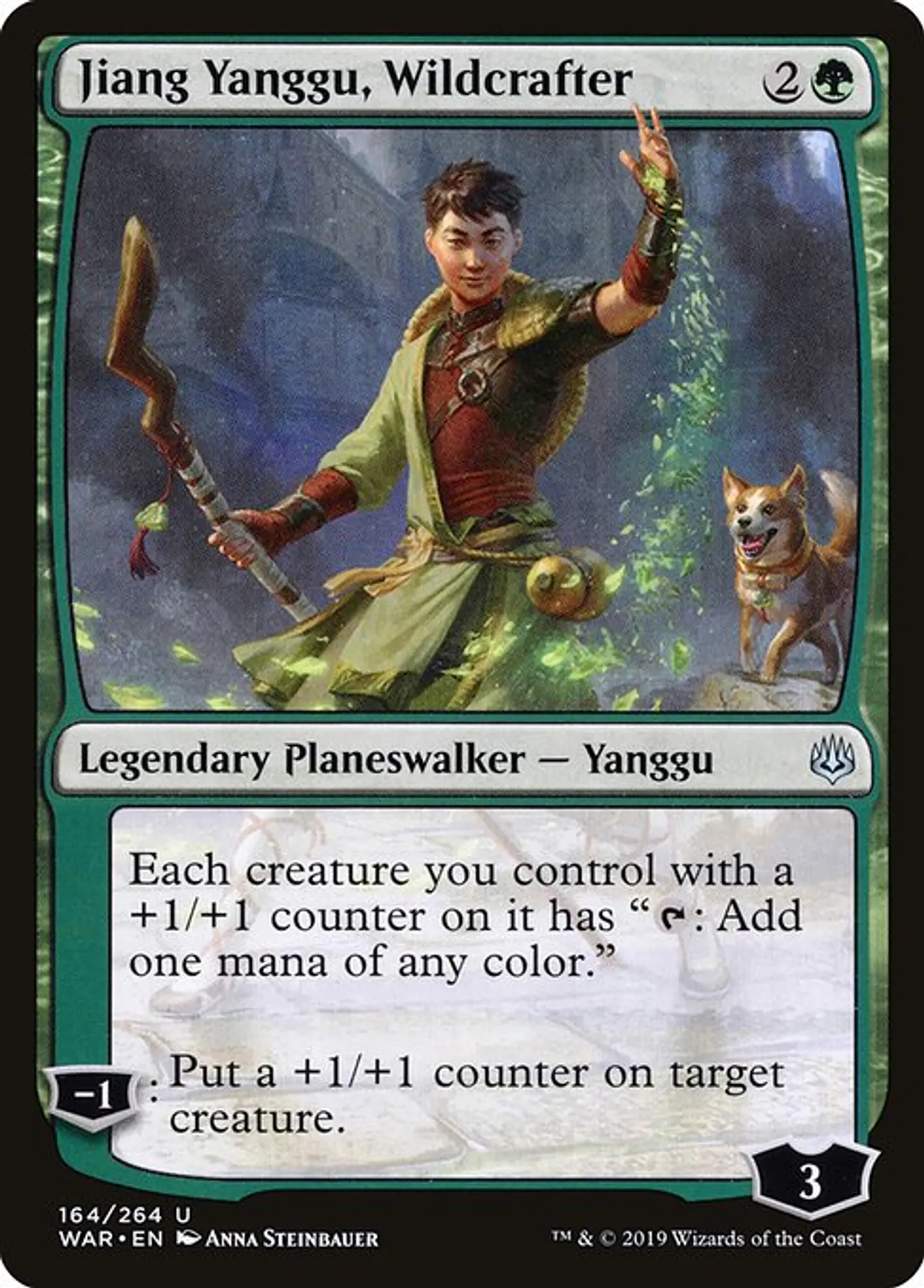 Carta Magic - FOIL Jiang Yanggu, Wildcrafter - Idioma: Espa–ol - Edicion: War of the Spark 1