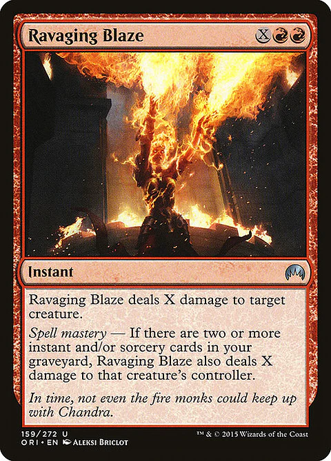 Carta Magic - FOIL Ravaging Blaze - Idioma: Espa–ol - Edicion: Magic Origins