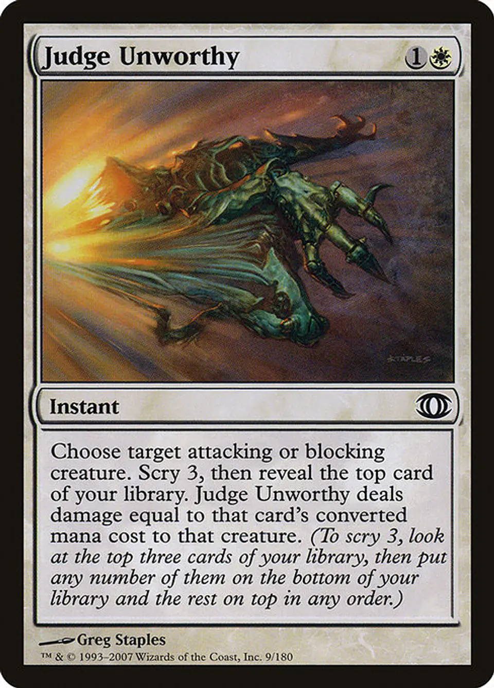 Carta Magic - FOIL Judge Unworthy - Idioma: Ingles - Edicion: Future Sight 1