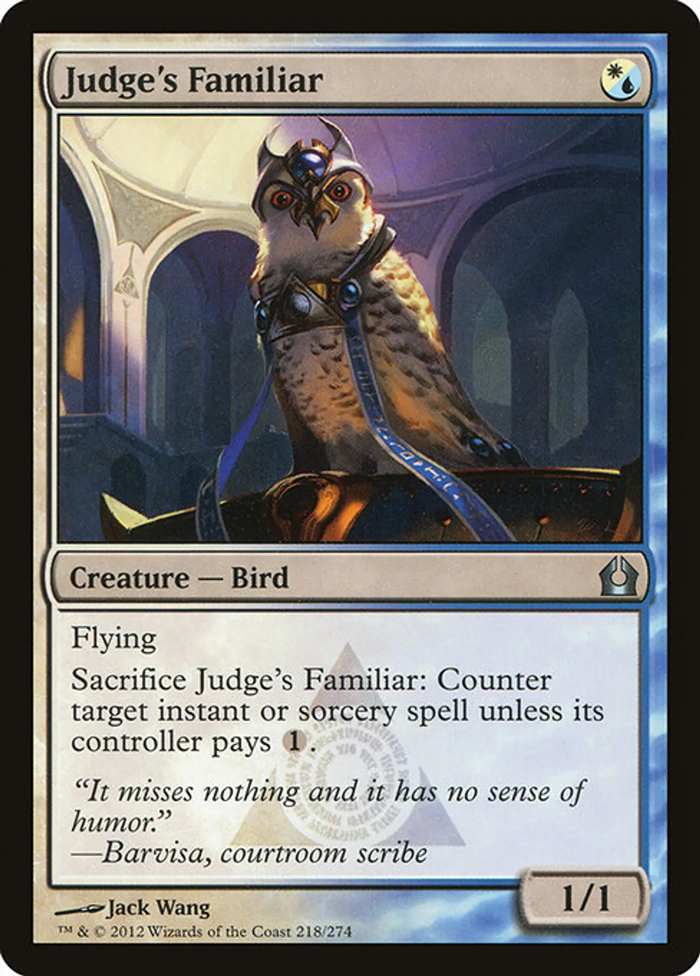 Carta Magic - FOIL Judge's Familiar - Idioma: Espa–ol - Edicion: Return to Ravnica 1