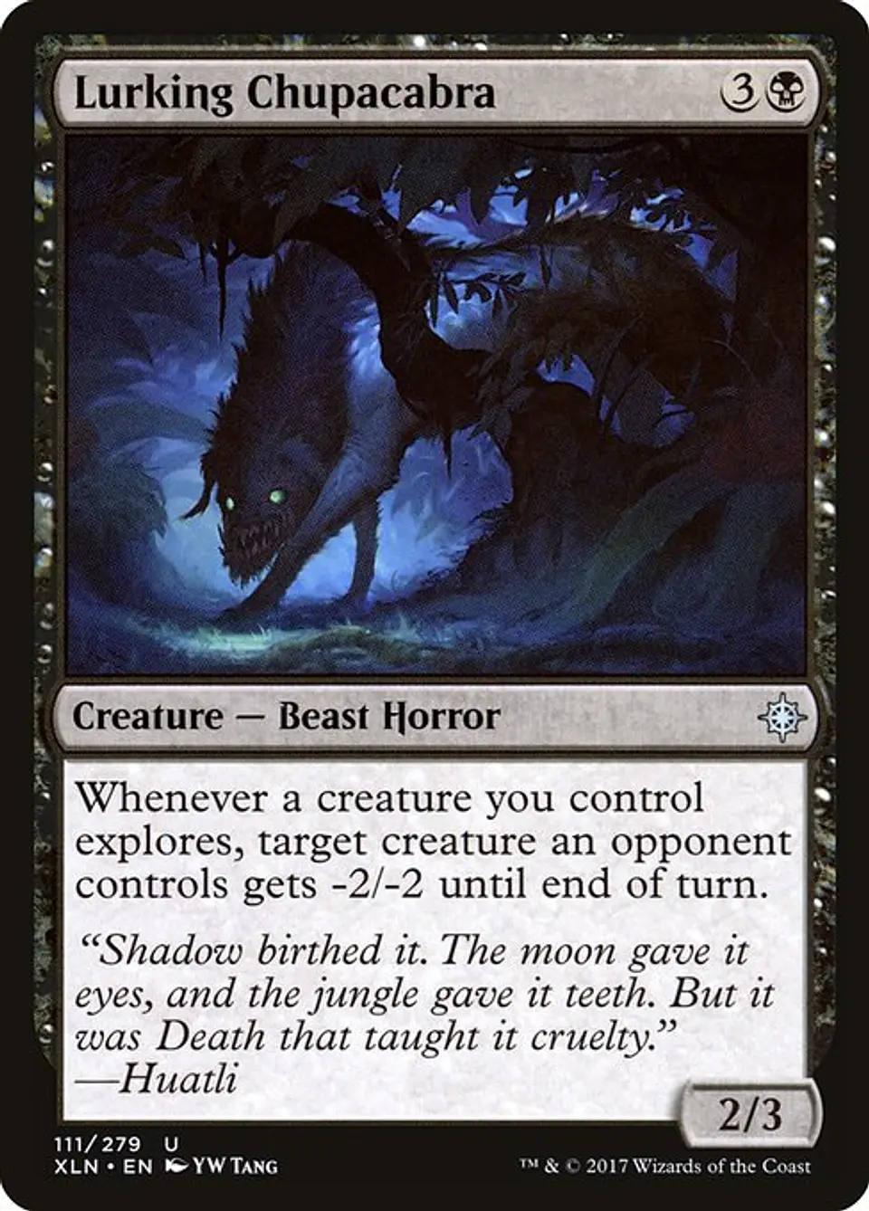 Carta Magic - FOIL Lurking Chupacabra - Idioma: Espa–ol - Edicion: Ixalan 1