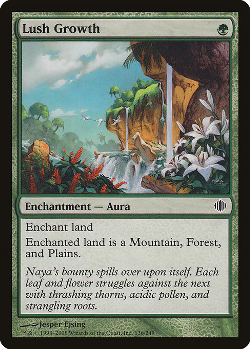 Carta Magic - FOIL Lush Growth - Idioma: Ingles - Edicion: Shards of Alara 1