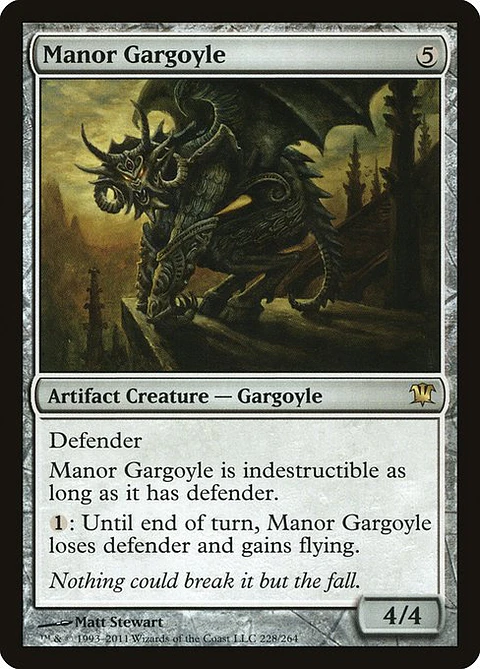 Carta Magic - FOIL Manor Gargoyle - Idioma: Ingles - Edicion: Innistrad