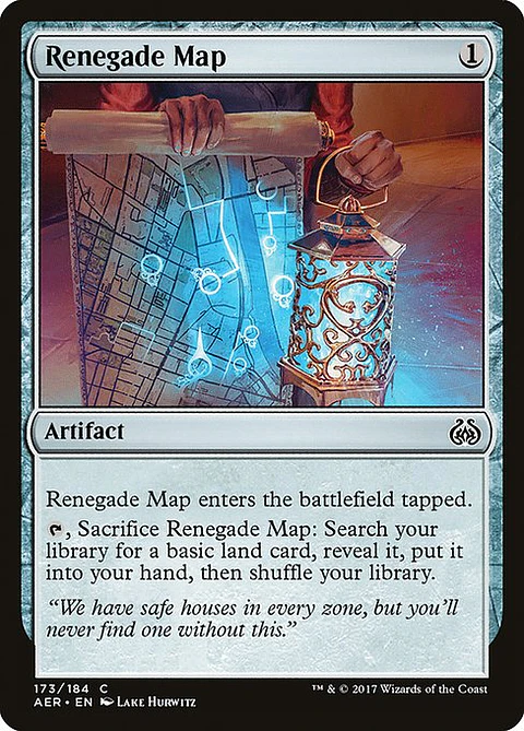 Carta Magic - FOIL Renegade Map - Idioma: Ingles - Edicion: Aether Revolt
