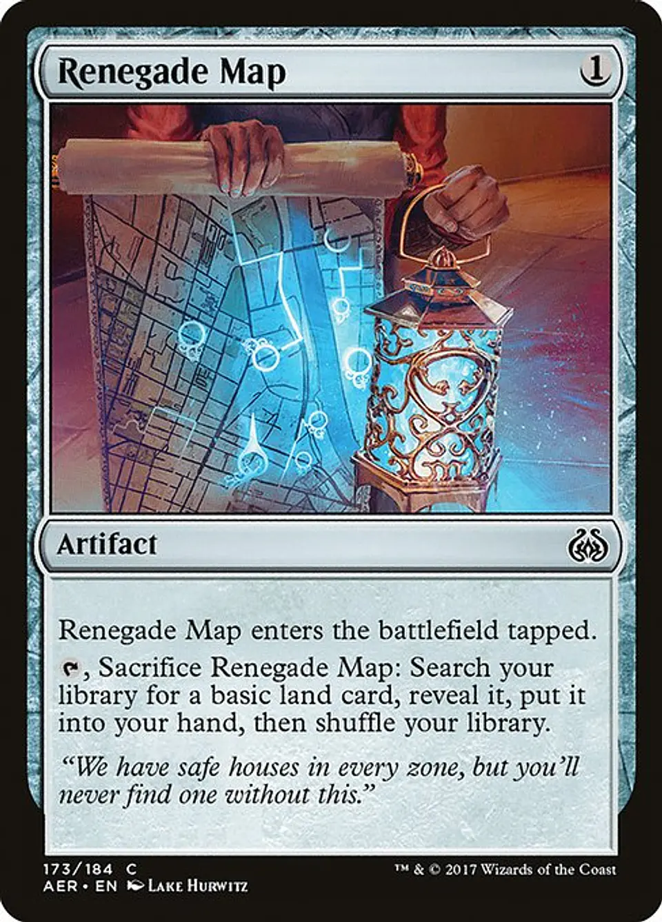 Carta Magic - FOIL Renegade Map - Idioma: Espa–ol - Edicion: Aether Revolt 1