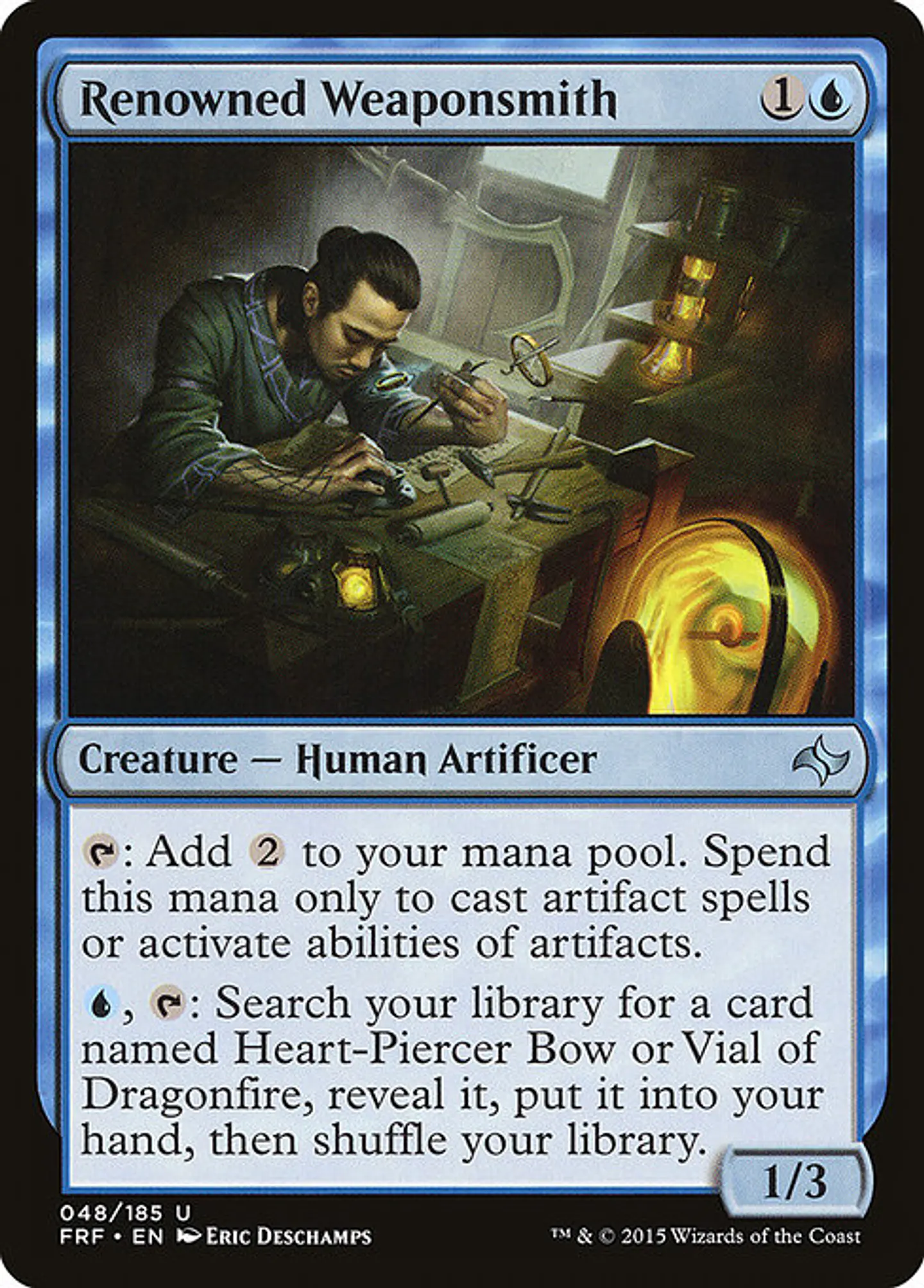 Carta Magic - FOIL Renowned Weaponsmith - Idioma: Espa–ol - Edicion: Fate Reforged 1