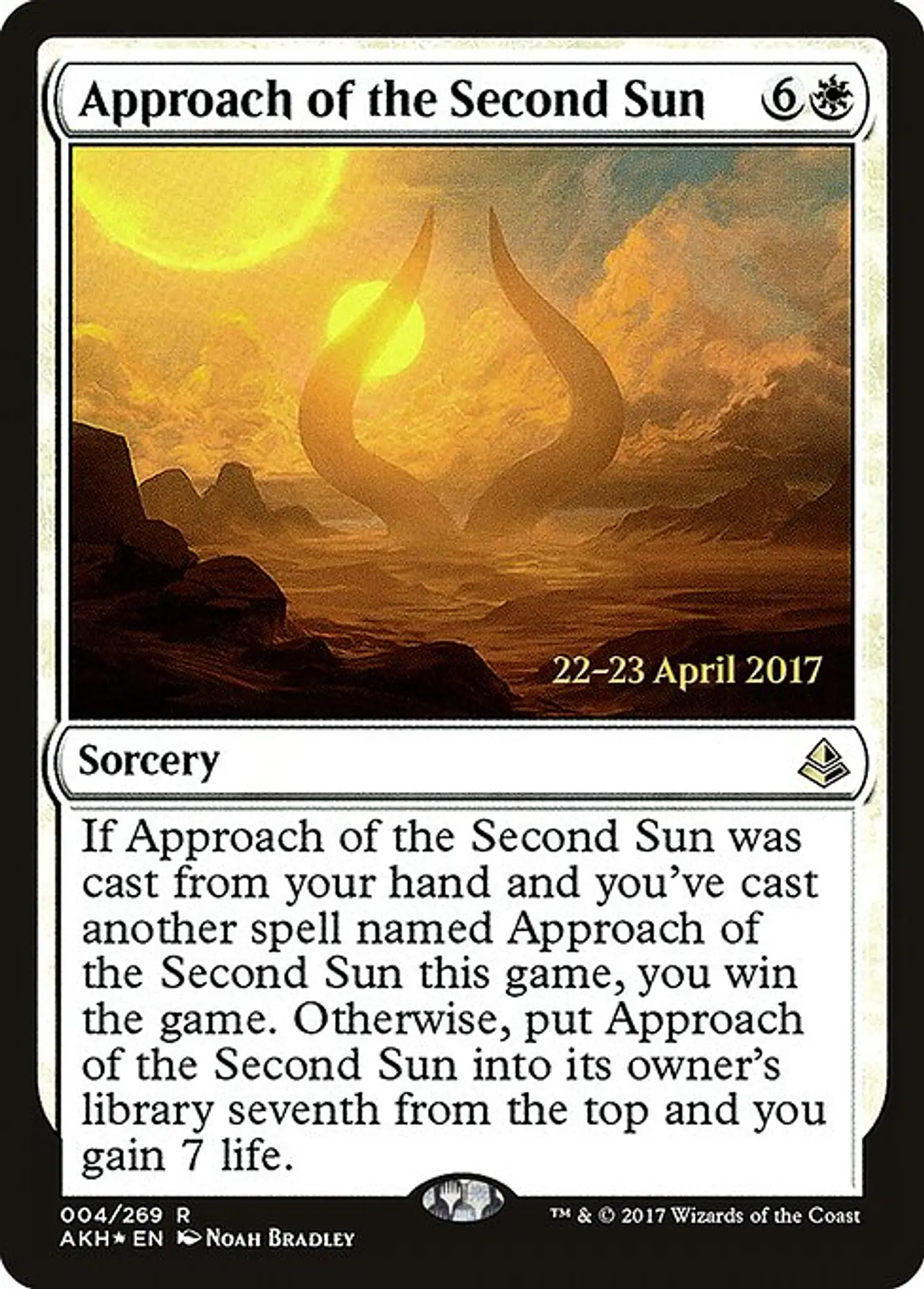 Carta Magic - FOIL Approach of the Second Sun - Idioma: Espa–ol - Edicion: Amonkhet Promos 1
