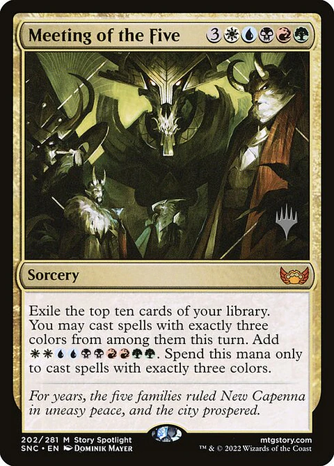Carta Magic - Meeting of the Five - Idioma: Ingles - Edicion: Streets of New Capenna Promos