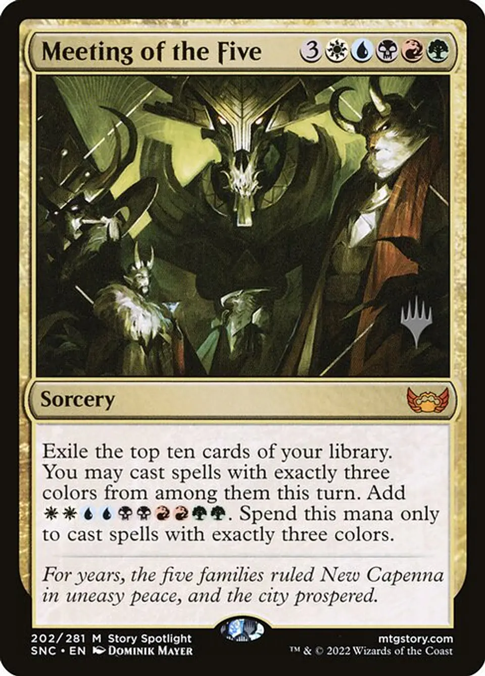 Carta Magic - Meeting of the Five - Idioma: Ingles - Edicion: Streets of New Capenna Promos 1