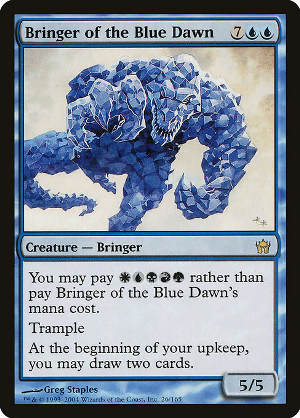 Carta Magic - Bringer of the Blue Dawn - Idioma: Espa–ol - Edicion: Fifth Dawn 1