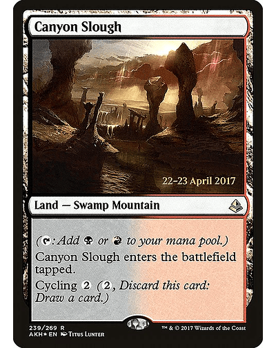 Carta Magic - FOIL Canyon Slough - Idioma: Espa–ol - Edicion: Amonkhet Promos