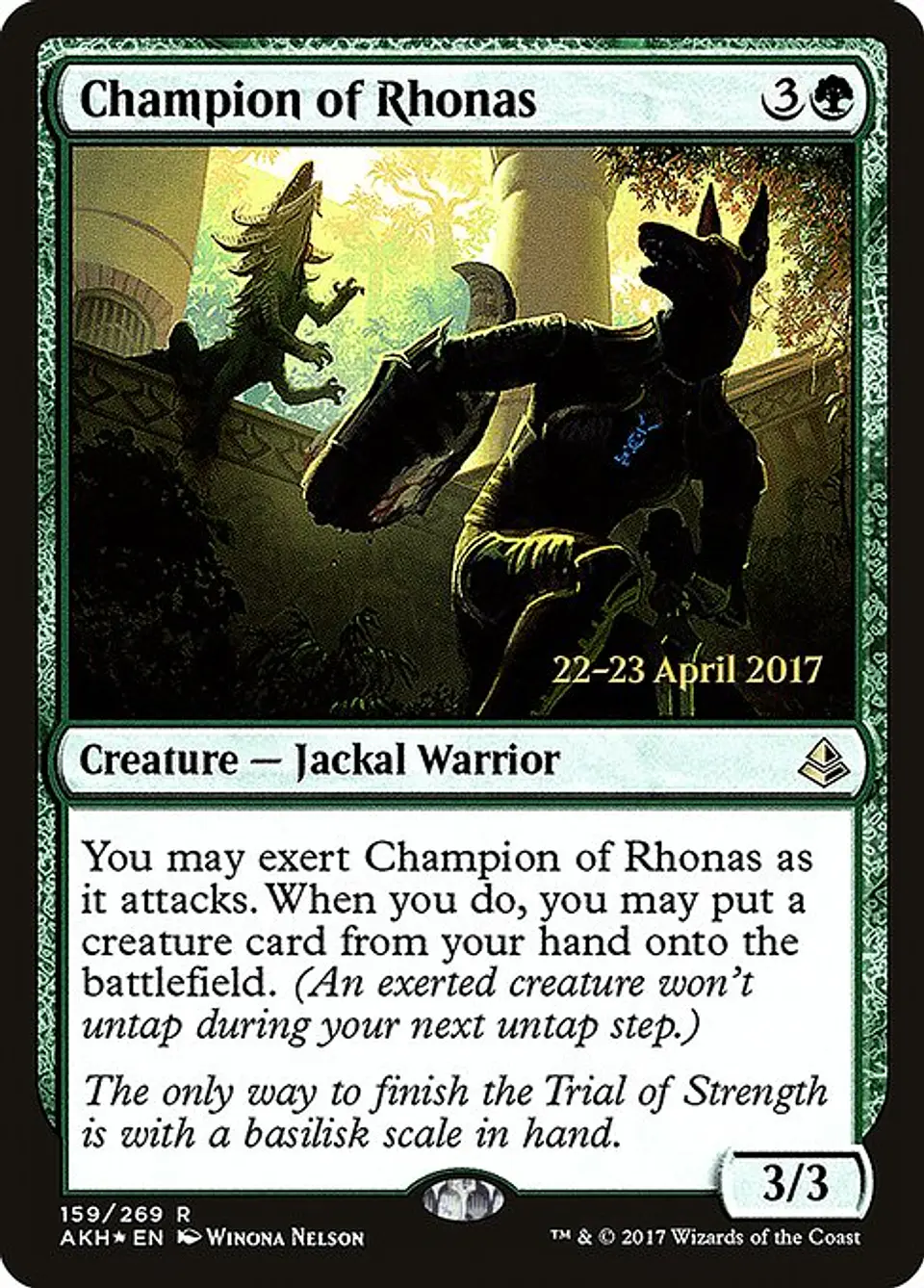 Carta Magic - FOIL Champion of Rhonas - Idioma: Espa–ol - Edicion: Amonkhet Promos 1