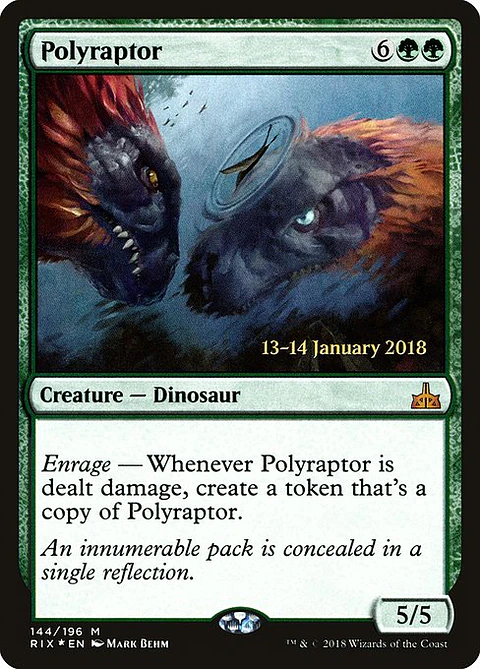 Carta Magic - FOIL Polyraptor - Idioma: Espa–ol - Edicion: Rivals of Ixalan Promos