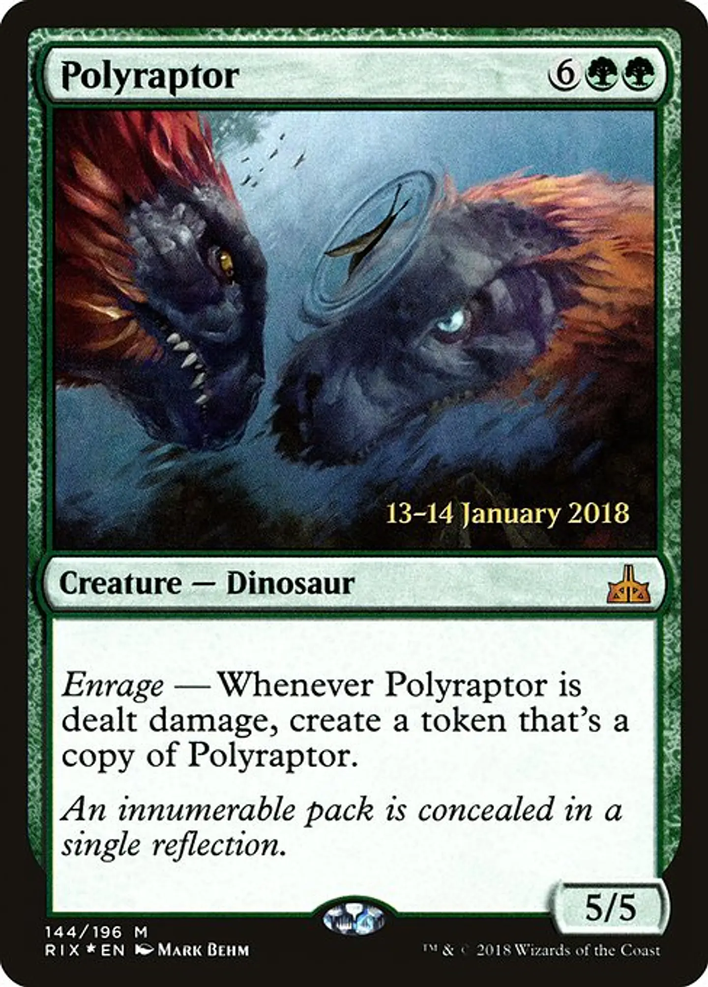 Carta Magic - FOIL Polyraptor - Idioma: Espa–ol - Edicion: Rivals of Ixalan Promos 1