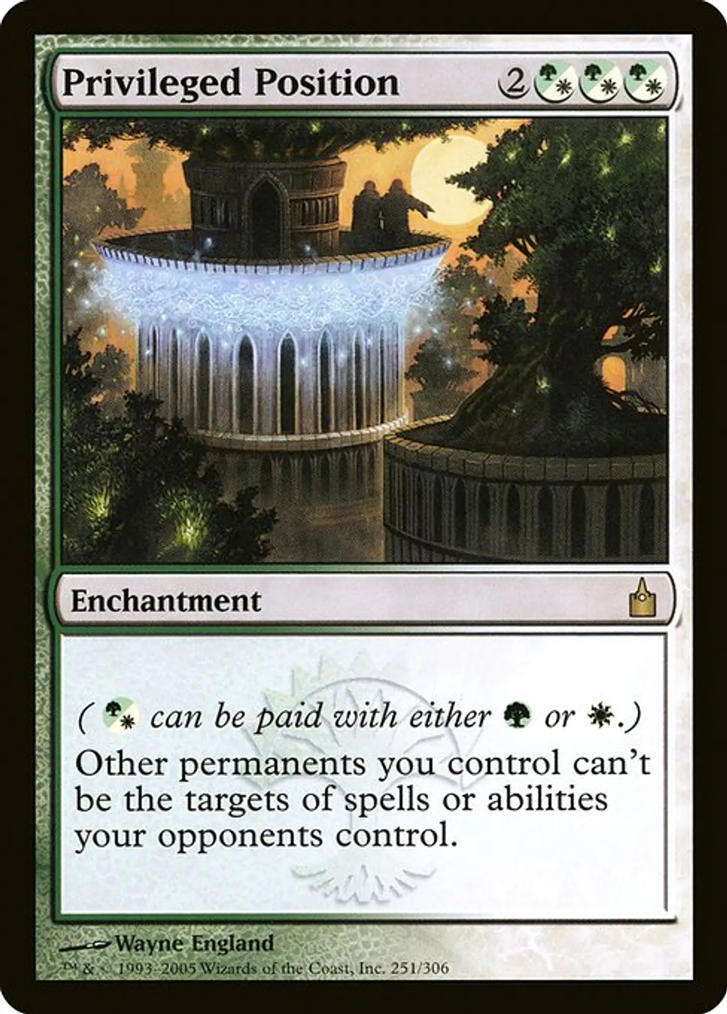 Carta Magic - FOIL Privileged Position - Idioma: Espa–ol - Edicion: Ravnica: City of Guilds 1