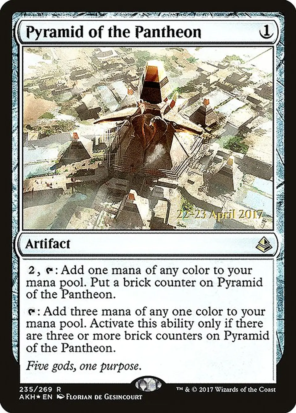 Carta Magic - FOIL Pyramid of the Pantheon - Idioma: Espa–ol - Edicion: Amonkhet Promos 1