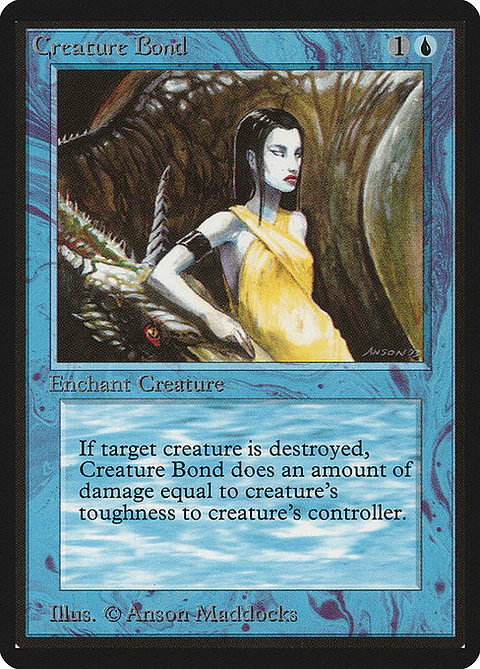 Carta Magic - Creature Bond - Idioma: Ingles - Edicion: Limited Edition Beta